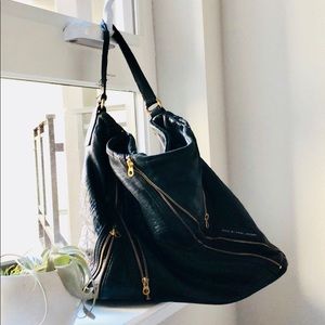 Marc Jacobs large black multi-zip purse